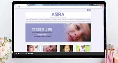 diseño de página web realizado para www.asira.com.ar/ 
